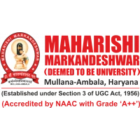 Maharishi Markandeshwar University (MMU) Mullana, Ambala logo 
